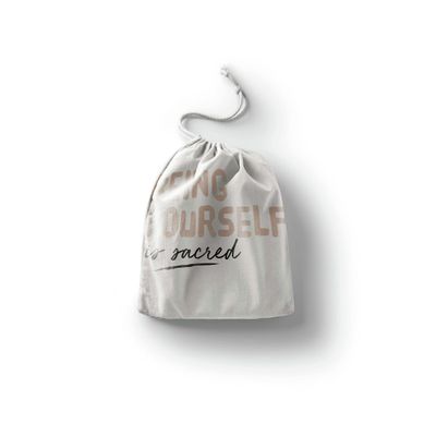 Le Jardin du Lin Printed Cotton Drawstring Bags