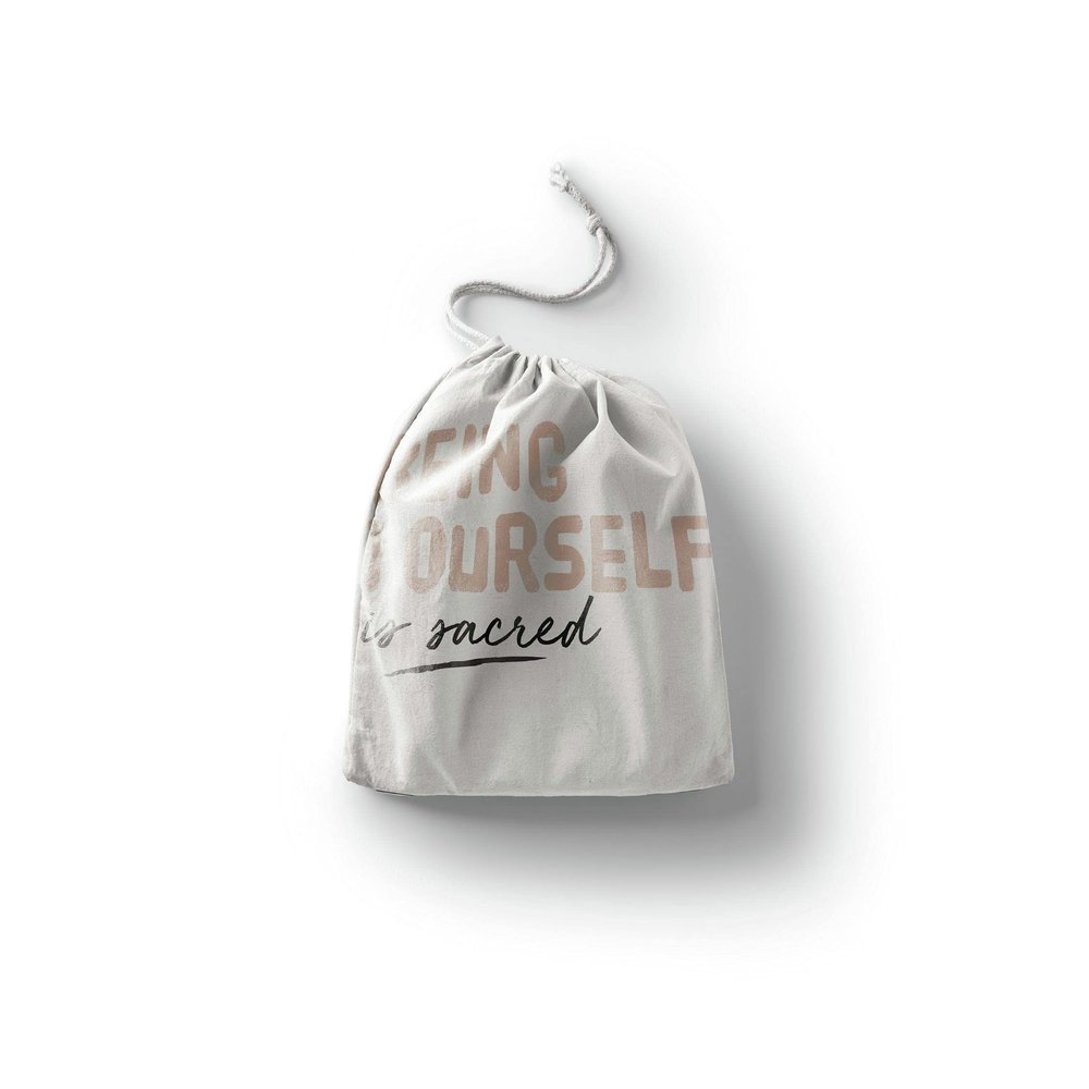 Le Jardin du Lin Printed Cotton Drawstring Bags