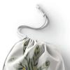 Le Jardin du Lin Printed Cotton Drawstring Bag, Reusable Multi-Purpose Vegetable Bag, 12 x 15 cm view 3
