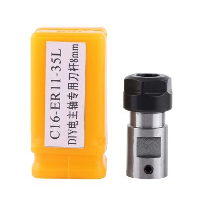 ER11 Motor Shaft Holder with 8 mm Inner Extension Rod for CNC Milling