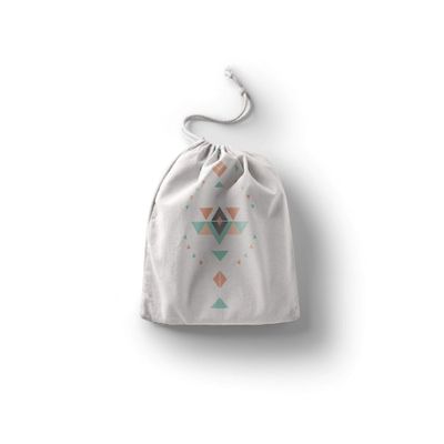 Le Jardin du Lin Printed Cotton Drawstring Bags