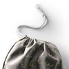 Le Jardin du Lin Printed Cotton Drawstring Bag, Reusable, Foldable, 12 x 15 cm view 3