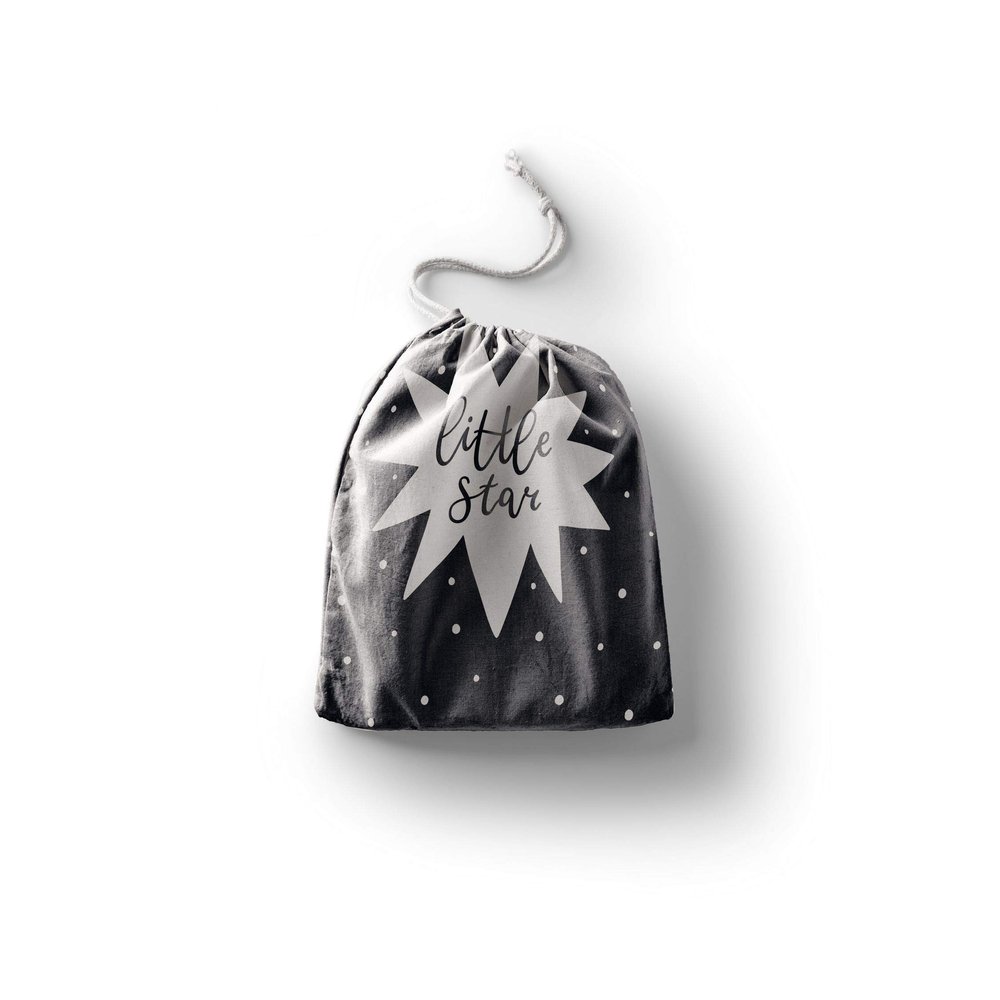 Le Jardin du Lin Printed Cotton Drawstring Bags