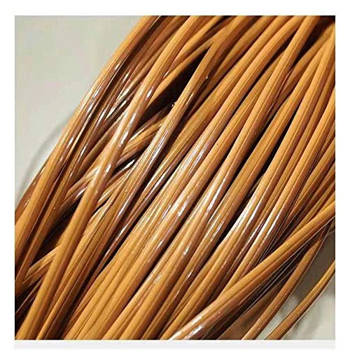 500 g (70 m) 8 mm Synthetic Rattan Weaving Material, Coffee Gradient