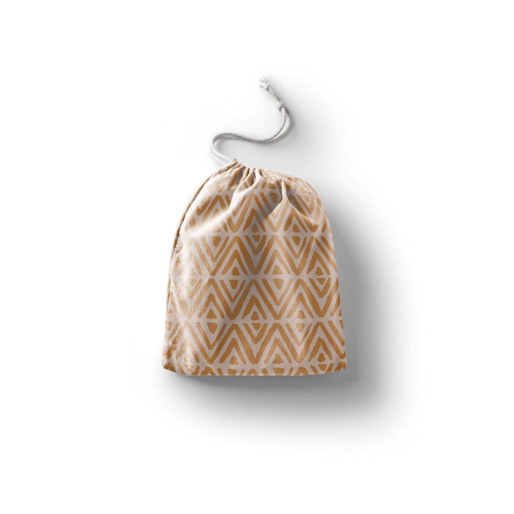 Le Jardin du Lin Printed Cotton Drawstring Bags
