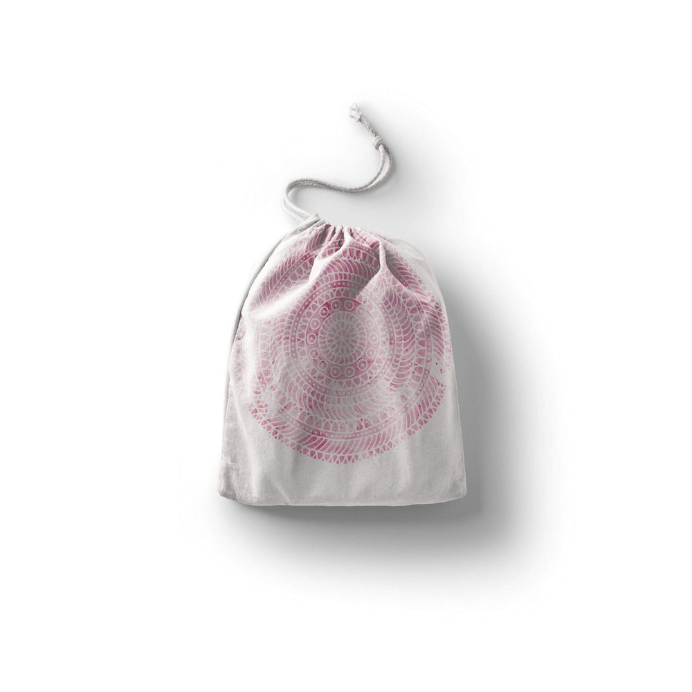 Le Jardin du Lin Printed Cotton Drawstring Bags