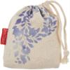Le Jardin du Lin Printed Cotton Drawstring Bag, Reusable, Foldable, 12 x 15 cm view 1