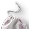 Le Jardin du Lin Printed Cotton Drawstring Shopping Bag, Reusable, Foldable, 12 x 15 cm view 3