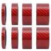 SALUTUYA Carbon Fiber Bicycle Stem Spacers, High Impact Resistance, 2-Piece Set, Fine Texture, Red view 2
