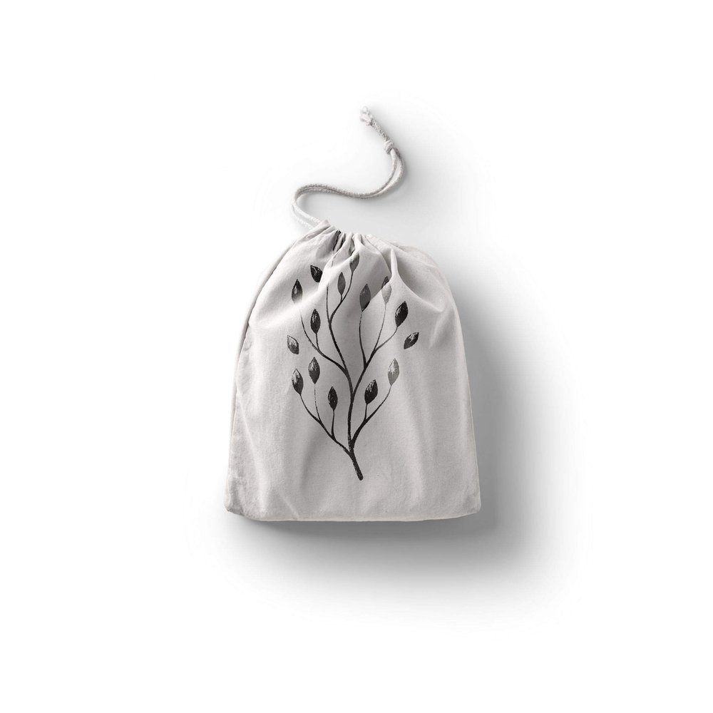Le Jardin du Lin Printed Cotton Drawstring Bags