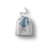 Le Jardin du Lin Printed Cotton Drawstring Bag, Reusable Shopping and Storage Sack, 12 x 15 cm view 1