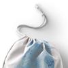Le Jardin du Lin Printed Cotton Drawstring Bag, Reusable Shopping and Storage Sack, 12 x 15 cm view 3