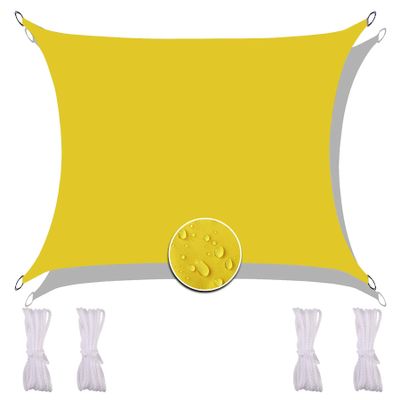 Redfire 4 x 5 m Sun Shade Sail, Yellow