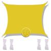 Redfire 4 x 5 m Sun Shade Sail, Yellow view 1