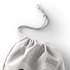 Le Jardin du Lin Printed Cotton Drawstring Bag, Reusable, Foldable, 12 x 15 cm view 3