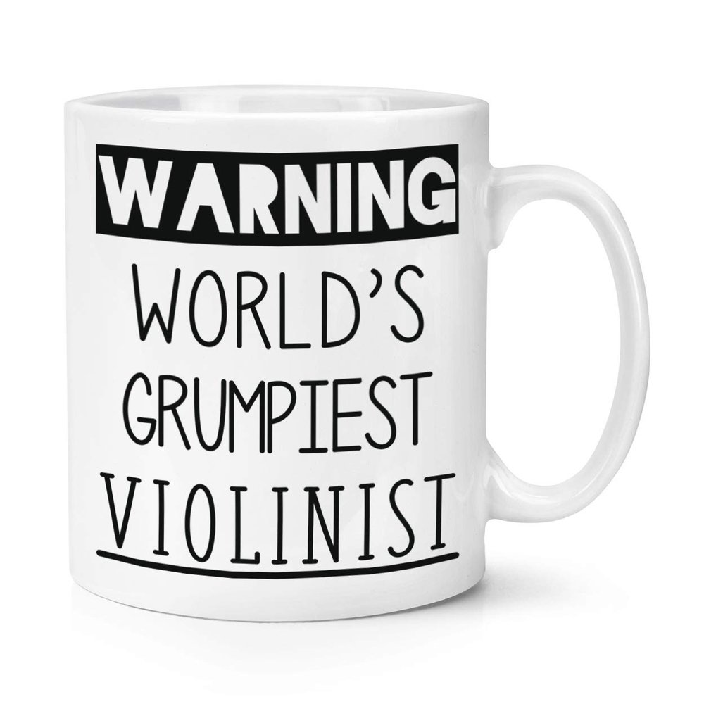 Warning World's Grumpiest Violinist Mug, 295 ml