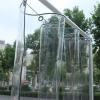 WYFZT Transparent PVC Tarp with Grommets, 1.22 m view 2