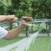 WYFZT Transparent PVC Tarp with Grommets, 1.22 m view 3