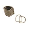 Trimming Shop Welded Metal D-Ring Buckles, 40 mm, Bronze, 20 Pieces view 1
