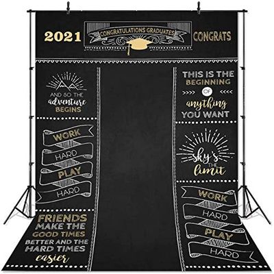 Avezano Graduation Party Photo Backdrop, Class of 2021, Prom Backdrop (1.8 x 2.4 m)