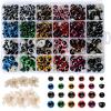 Zhenle 600-Piece Plastic Safety Eyes and Noses, 6–14 mm, with Washers for Dolls and Plush Toys view 1