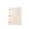 Cute Transparent 3-Ring Mini Notebook with Loose Sheets view 1