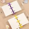 Cute Transparent 3-Ring Mini Notebook with Loose Sheets view 4