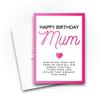 Tongue in Peach Funny Birthday Card for Mom – LGBTQ+ Gay Greeting Card for Mothers, “Your Son-in-Law Has This Card, Not Your Son” Joke, CBH219 view 3