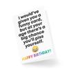 Tongue in Peach Funny Cards, Cheeky 40th, 50th, 60th or 70th Birthday Card for Sister or Mother, Greeting Card, Witty Humor, Banter, Rude, Insulting, Funny, CBH25 view 2