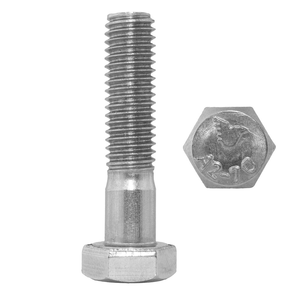 Ds Items Hex Bolts with Partial Thread M6 x 140 mm, DIN 931, A2 Stainless Steel, 5-Pack