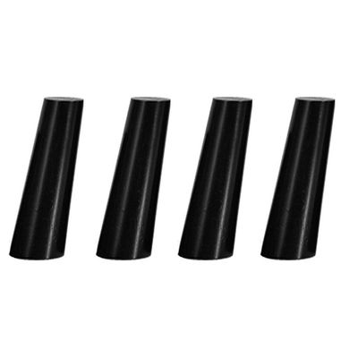 4-Piece Solid Wood Furniture Legs, Tapered Replacement Legs with Mounting Plates and Screws, 15 cm
