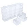 Goodma Clear Storage Boxes, 65 x 65 x 35 mm, 18-Pack view 1