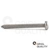 OPIOL QUALITY Stainless Steel A2 V2A Torx Pan Head Self-Tapping Sheet Metal Screws 4.2 x 38 mm, ISO 14585 / DIN 7981, 5 pcs view 3