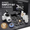 MONZANA 12-Piece Pool Bypass Set with 3-Way Valve, 32/38 mm Hose Clamps, Sand Filter, Pool, Heat Pump and Solar Heating view 2