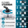 MONZANA 12-Piece Pool Bypass Set with 3-Way Valve, 32/38 mm Hose Clamps, Sand Filter, Pool, Heat Pump and Solar Heating view 3