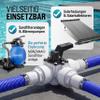 MONZANA 12-Piece Pool Bypass Set with 3-Way Valve, 32/38 mm Hose Clamps, Sand Filter, Pool, Heat Pump and Solar Heating view 4