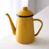 1.1-Liter Retro Enamel Pot with Lid for Milk, Juice, Coffee, Tea, or Hot Soup view 1