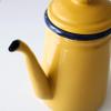 1.1-Liter Retro Enamel Pot with Lid for Milk, Juice, Coffee, Tea, or Hot Soup view 3