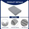MENGH Balcony Privacy Screen 130 x 400 cm, Light Gray, No Drilling, Wind & UV Protection, 160 g/m² view 3