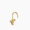 Dornbracht TARA Single-Hole Basin Faucet with Waste Set, 135 mm Projection, Brushed Brass view 1
