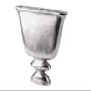 Modern Silver Aluminum Decorative Vase, 42 cm view 1