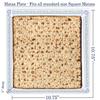 Aviv Judaica Porcelain Passover Seder Square Matzo Plate, 10 in, Hamsa Design by Jessica Sporn view 2