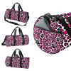 LAZEN Leopard Skin Cat Paw Shoulder Sports Duffle Tote Bag view 3
