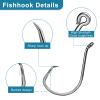 150-Piece Circle Hook Set, Hardened Steel, Freshwater and Saltwater, Sizes #1–8/0 view 4