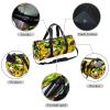 LAZEN Shoulder Sports Gym Bag, Travel Duffle Tote for Men and Women, Sunflower Pattern view 2
