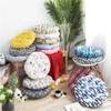 Morbuy Round Chair Cushion, 100% Cotton, Thickly Padded, 45 x 45 cm, Gold view 2