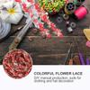EXCEART Red Floral Lace Trim Ribbon for Sewing, Crafts, Scrapbooking, Weddings, Hair Accessories and Décor view 4