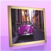 Bonito Slimline Poster Frame 61 x 81 cm, Glossy Gold, for Puzzles and Diamond Paintings, with Anti-Glare Acrylic Glass view 1