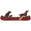 Wood Wall Decor, Dogs in a Canoe, Lake Scene view 1