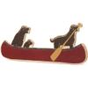 Wood Wall Decor, Dogs in a Canoe, Lake Scene view 2